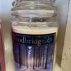 Woodbridge candle winter forest